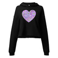 ZPGCAP-Aster Heart Crop Hoodie - Black Front