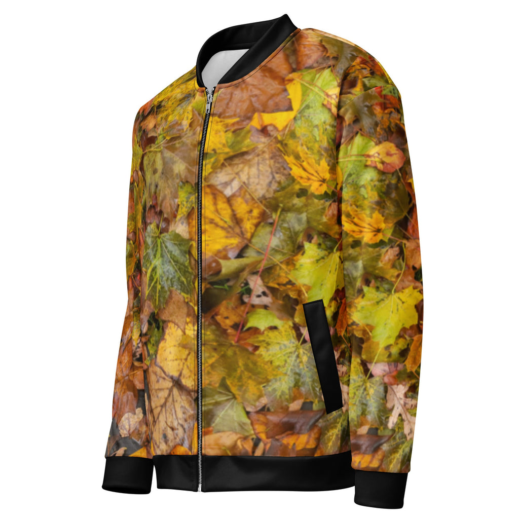 ZPGCAP-Autumn Pathfinder Bomber Jacket — Black - White Left Front