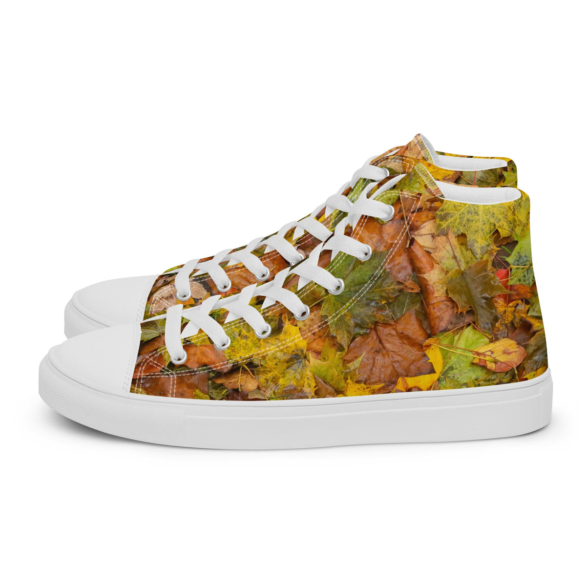 ZPGCAP-Autumn Pathfinders High-Top Sneakers — White Sole - White Left