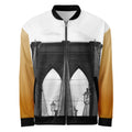 ZPGCAP-BK Brooklyn Golden Arms Bomber Jacket - White Front