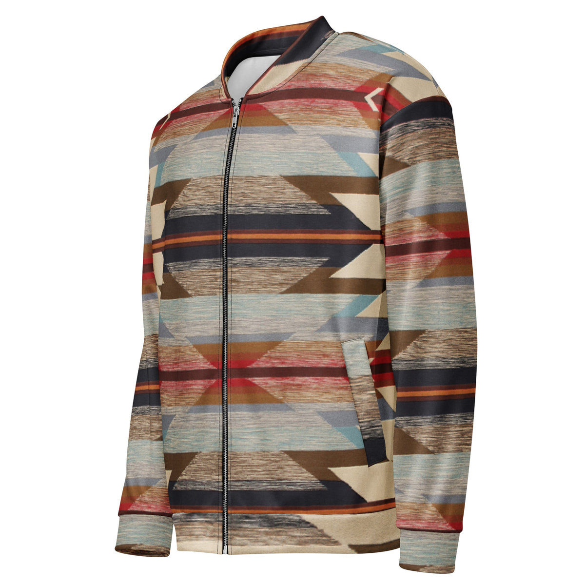 ZPGCAP-Desert Horizon Bomber Jacket - White Left Front