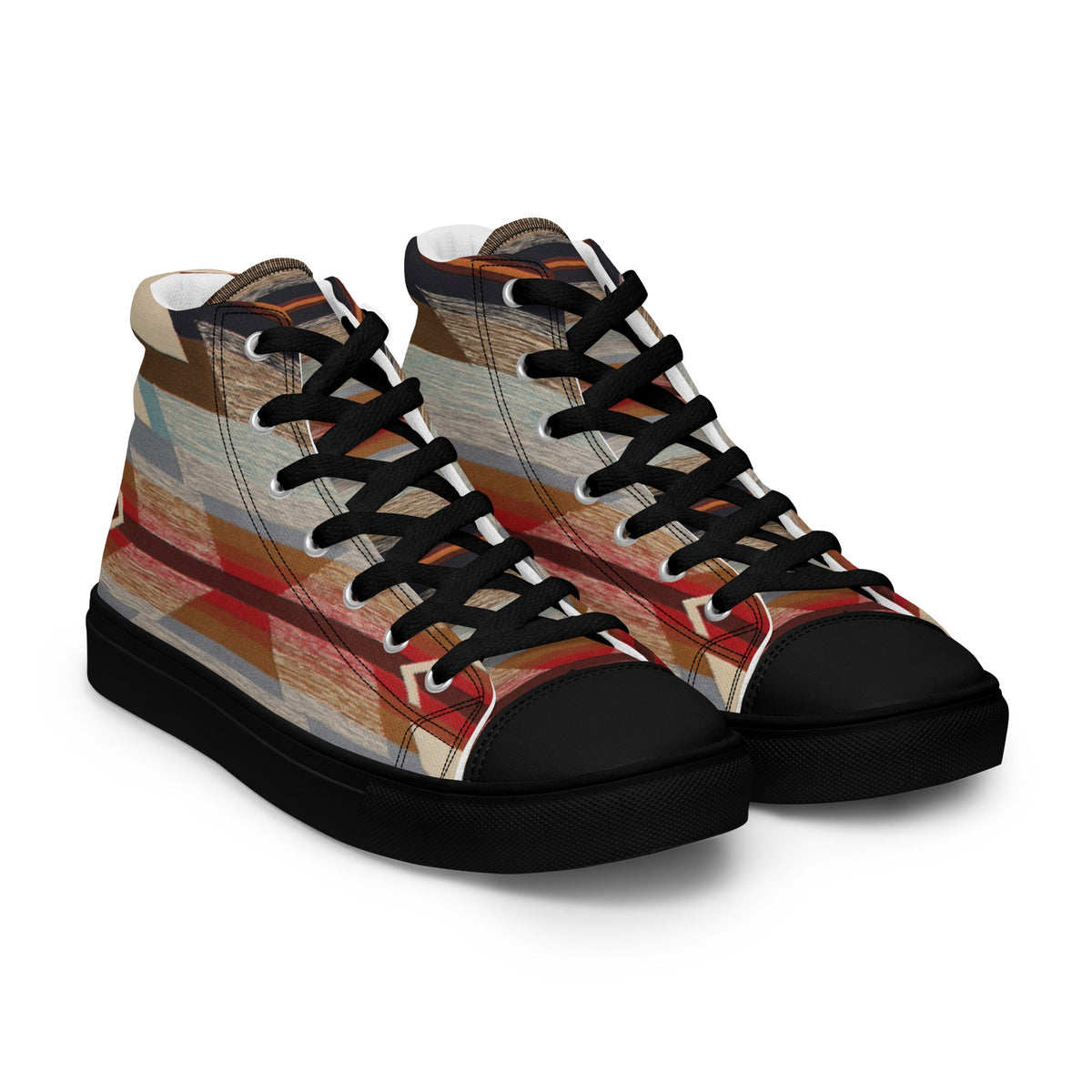 ZPGCAP-Desert Horizons High-Top Sneakers — Black Sole
