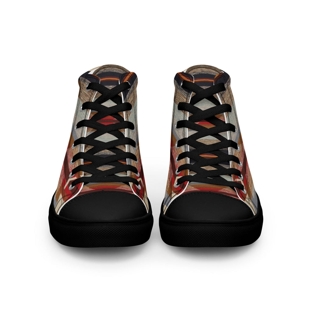 ZPGCAP-Desert Horizons High-Top Sneakers — Black Sole - Black Front