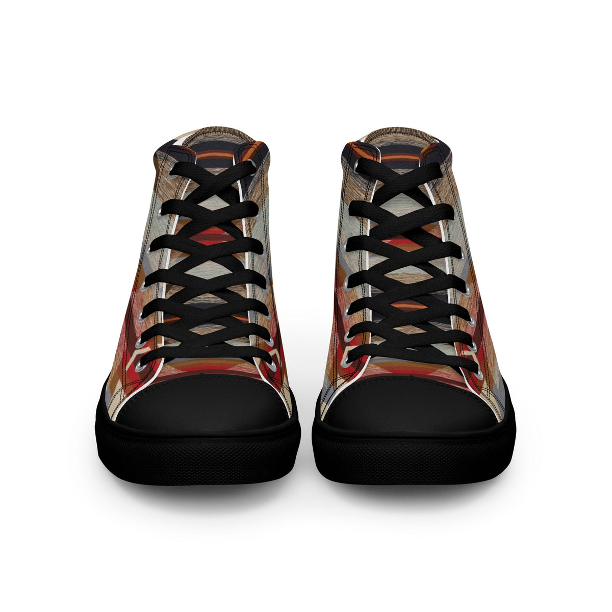 ZPGCAP-Desert Horizons High-Top Sneakers — Black Sole - Black Front