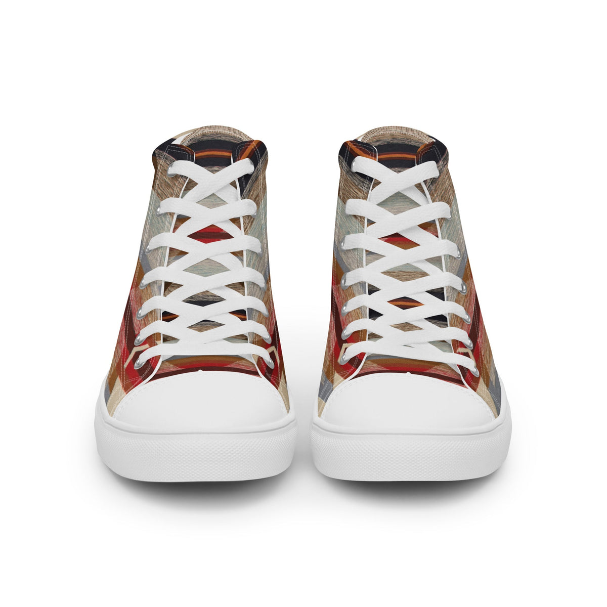 ZPGCAP-Desert Horizons High-Top Sneakers — White Sole - White Front