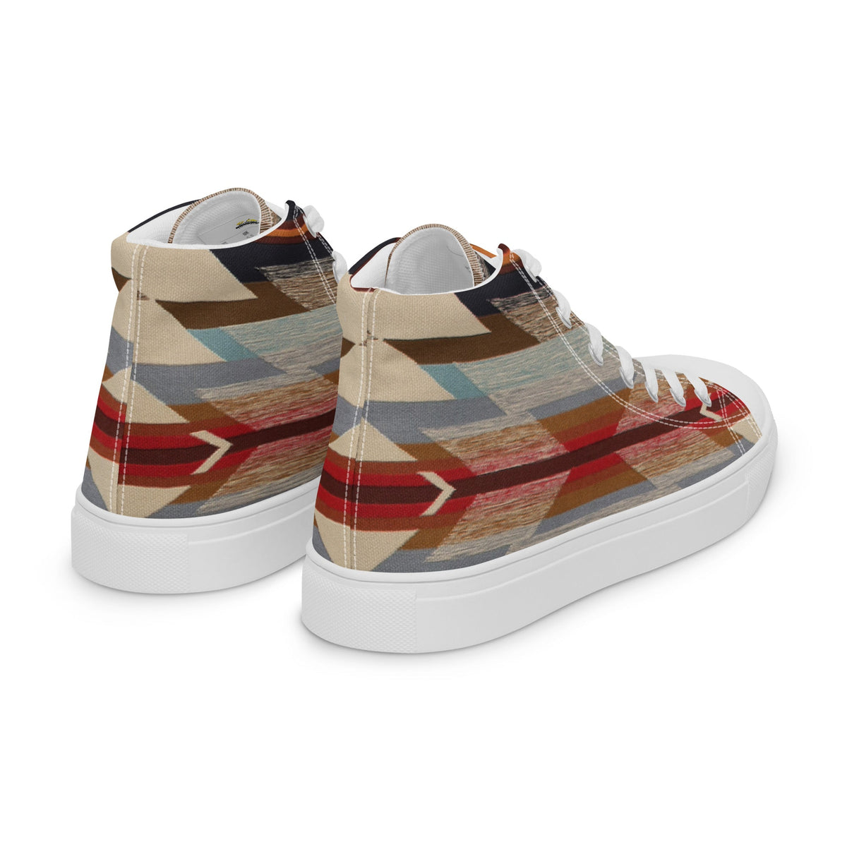 ZPGCAP-Desert Horizons High-Top Sneakers — White Sole - White Right Back