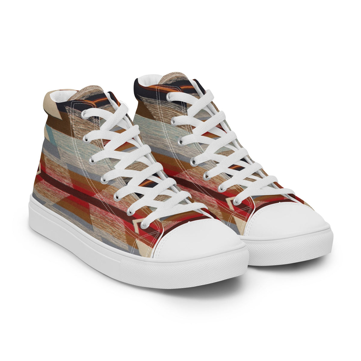 ZPGCAP-Desert Horizons High-Top Sneakers — White Sole - White Right Front