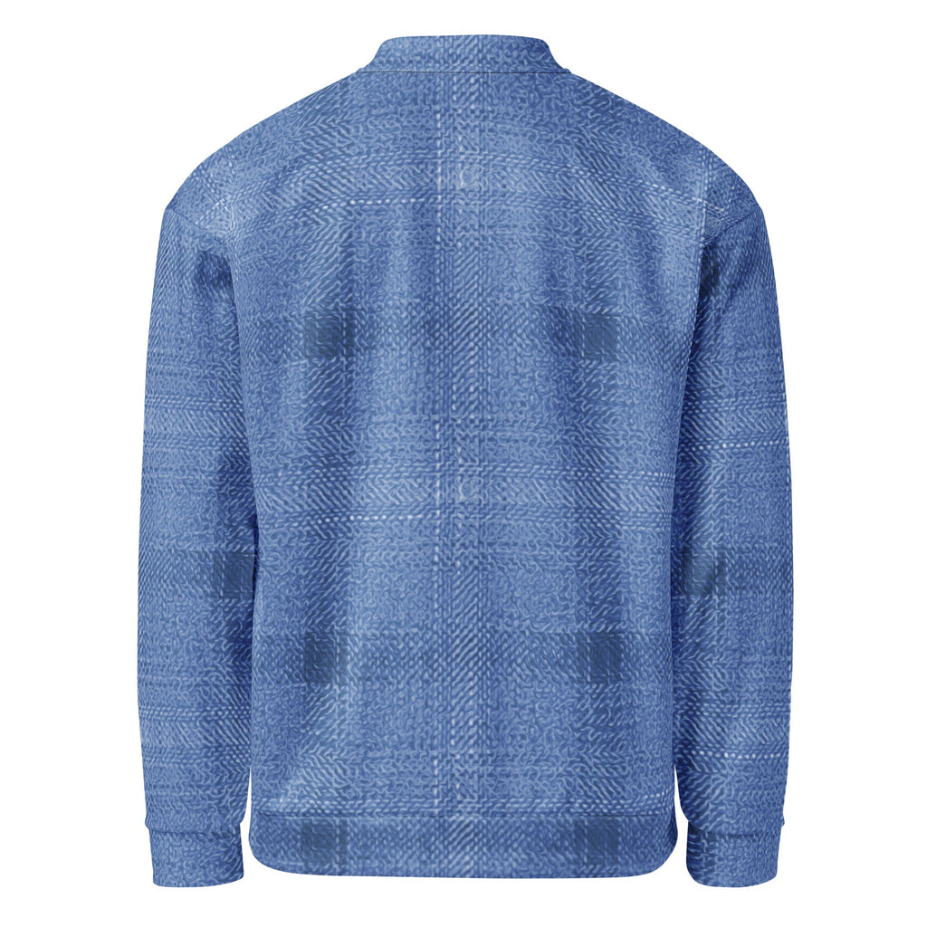 ZPGCAP-Electric Indigo Bomber Jacket - White Back