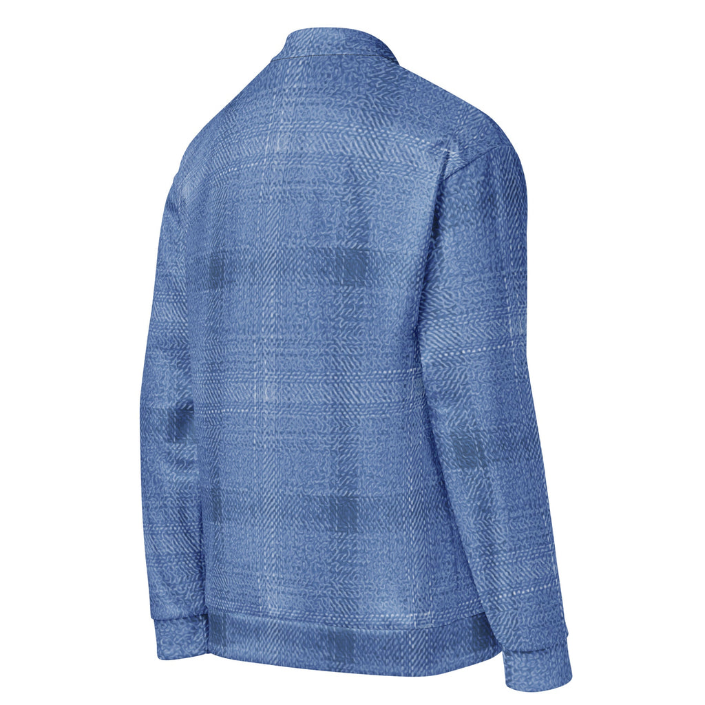 ZPGCAP-Electric Indigo Bomber Jacket - White Right Back