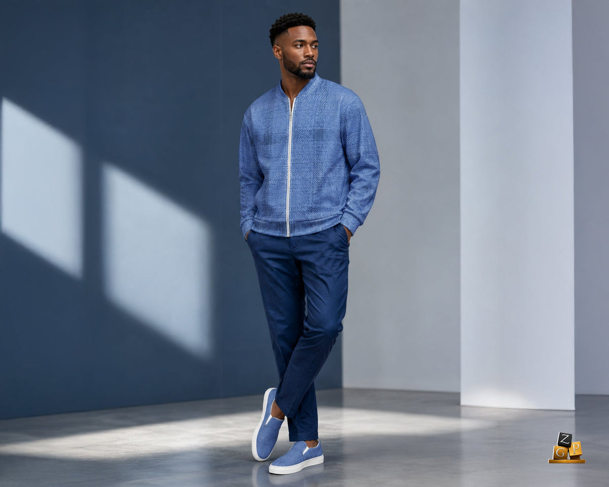 ZPGCAP-Electric Indigo Jacket + Sneaker Bundle - 1