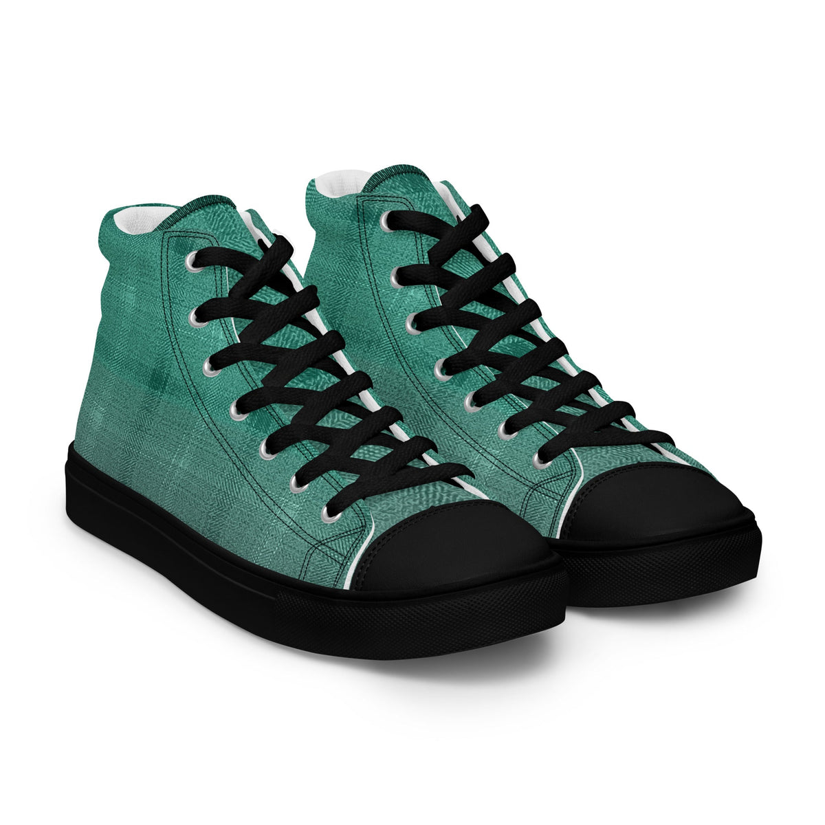 ZPGCAP-Emerald Tide High-Top Sneakers — Black Sole - 5