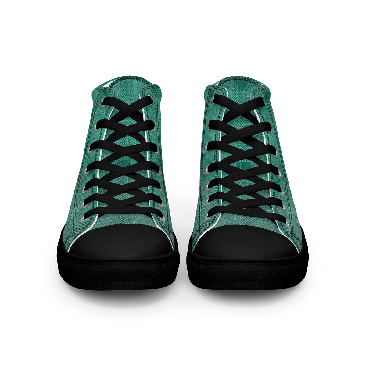 ZPGCAP-Emerald Tide High-Top Sneakers — Black Sole - Black Front