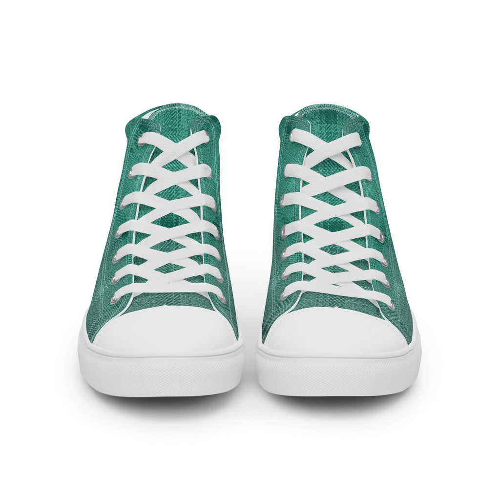 ZPGCAP-Emerald Tide High-Top Sneakers — White Sole - White Front