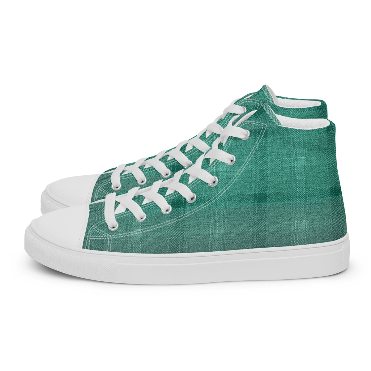 ZPGCAP-Emerald Tide High-Top Sneakers — White Sole - White Left