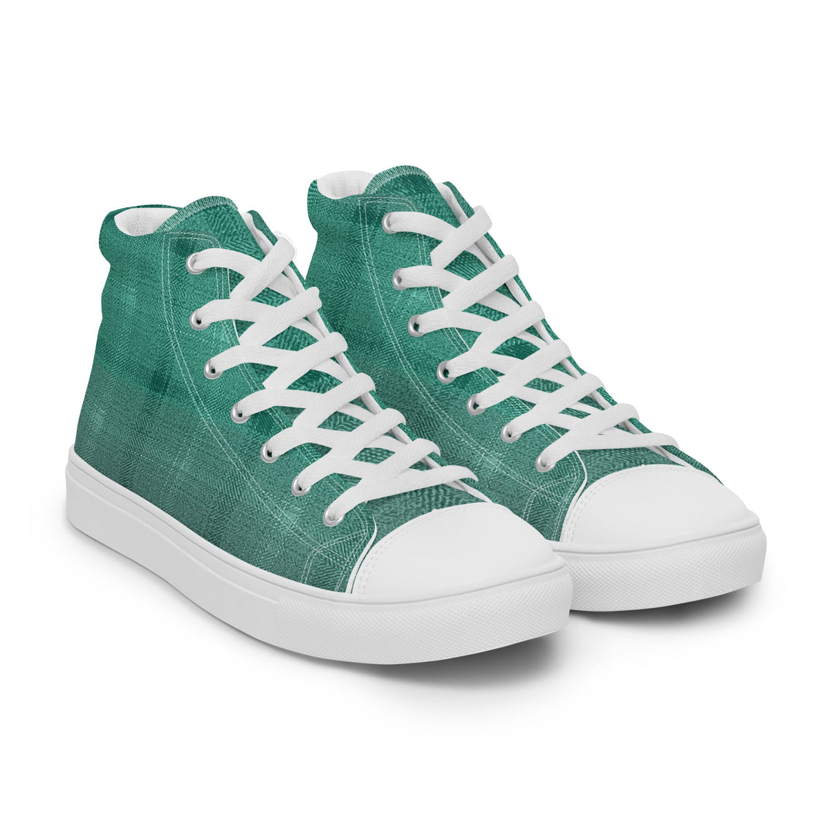 ZPGCAP-Emerald Tide High-Top Sneakers — White Sole - White Right Front