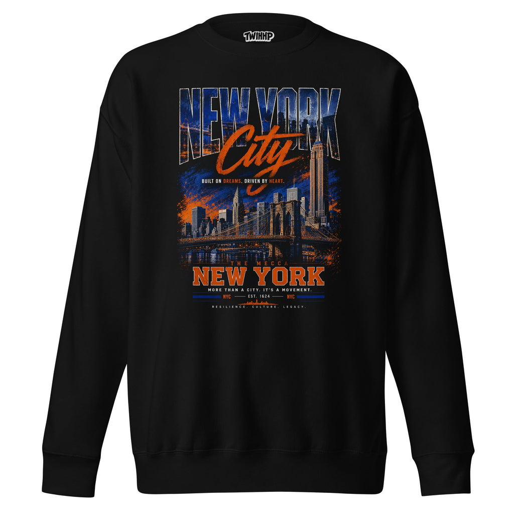 ZPGCAP-Empire Energy Crewneck Sweatshirt - Black Front
