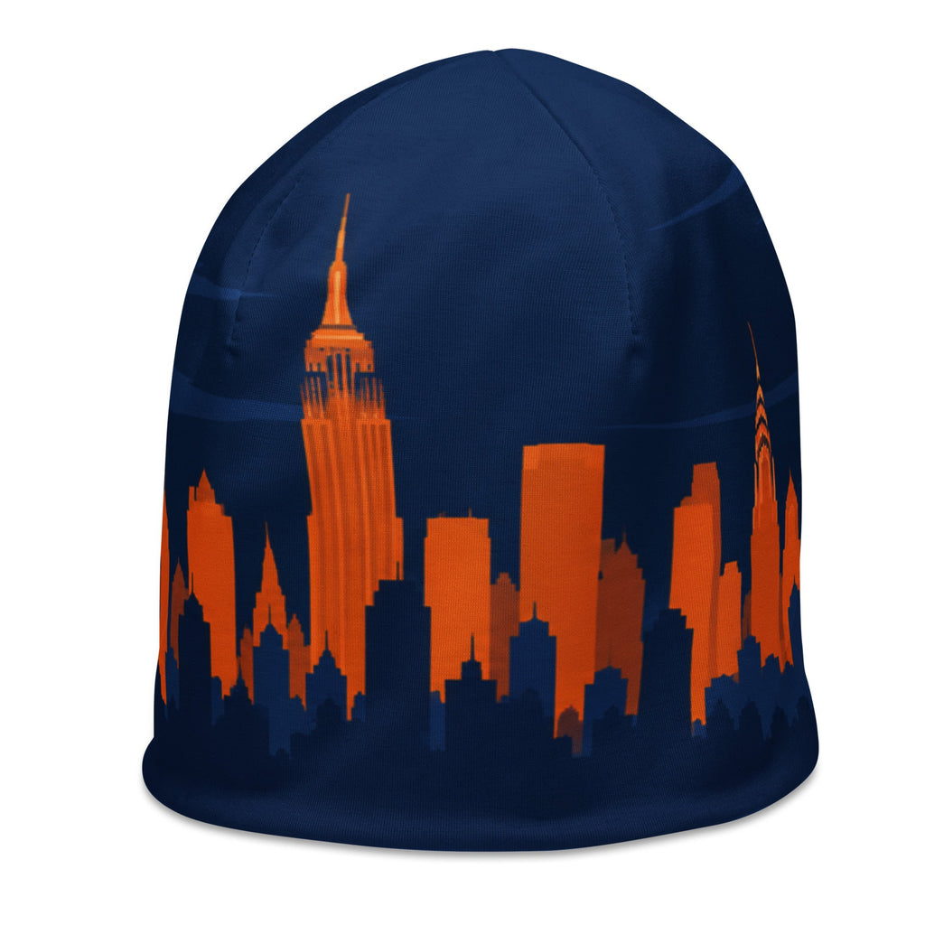 ZPGCAP-Empire Skyline Beanie — Night - White Left Front
