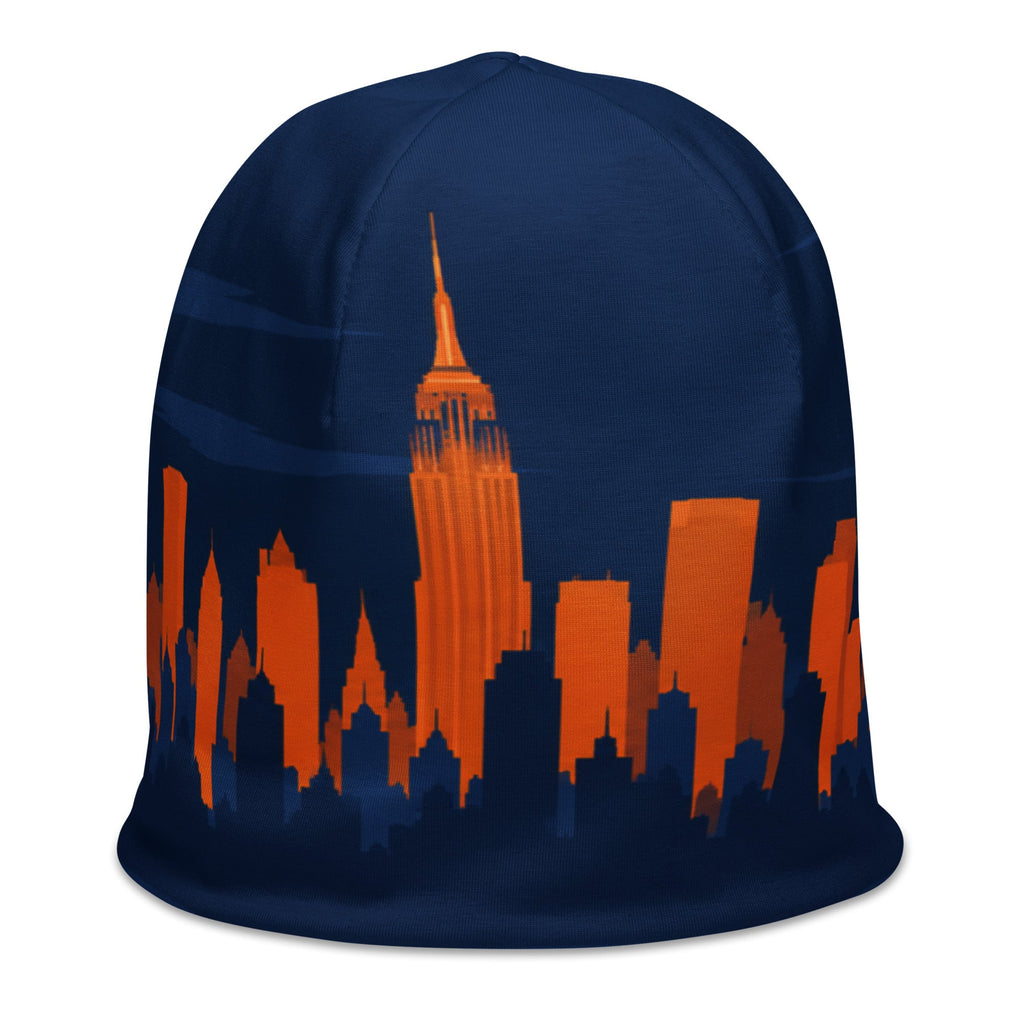 ZPGCAP-Empire Skyline Beanie — Night - White Right Front
