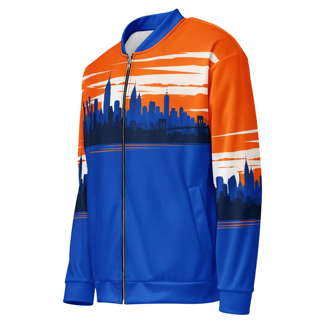ZPGCAP-Empire Skyline Bomber Jacket (AOP) - White Left Front