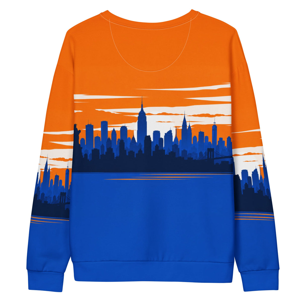 ZPGCAP-Empire Skyline Crewneck Sweatshirt - White Back