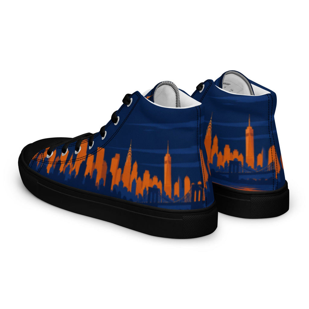 ZPGCAP-Empire Skyline High-Top Sneakers™ Night - black sole - Black Left Back
