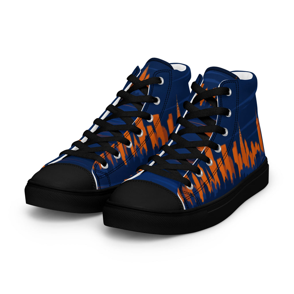ZPGCAP-Empire Skyline High-Top Sneakers™ Night - black sole - Black Left Front
