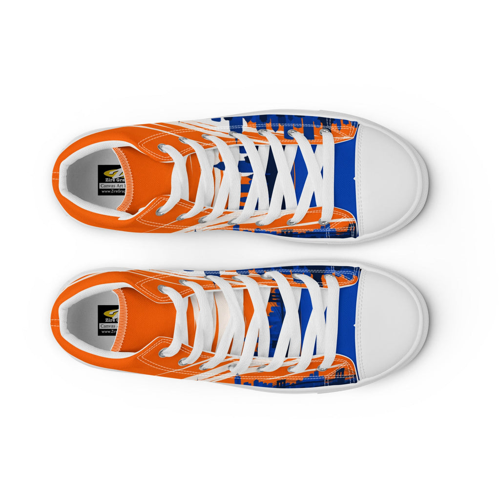 ZPGCAP-Empire Skyline High-Top Sneakers — White Sole - White Front 2