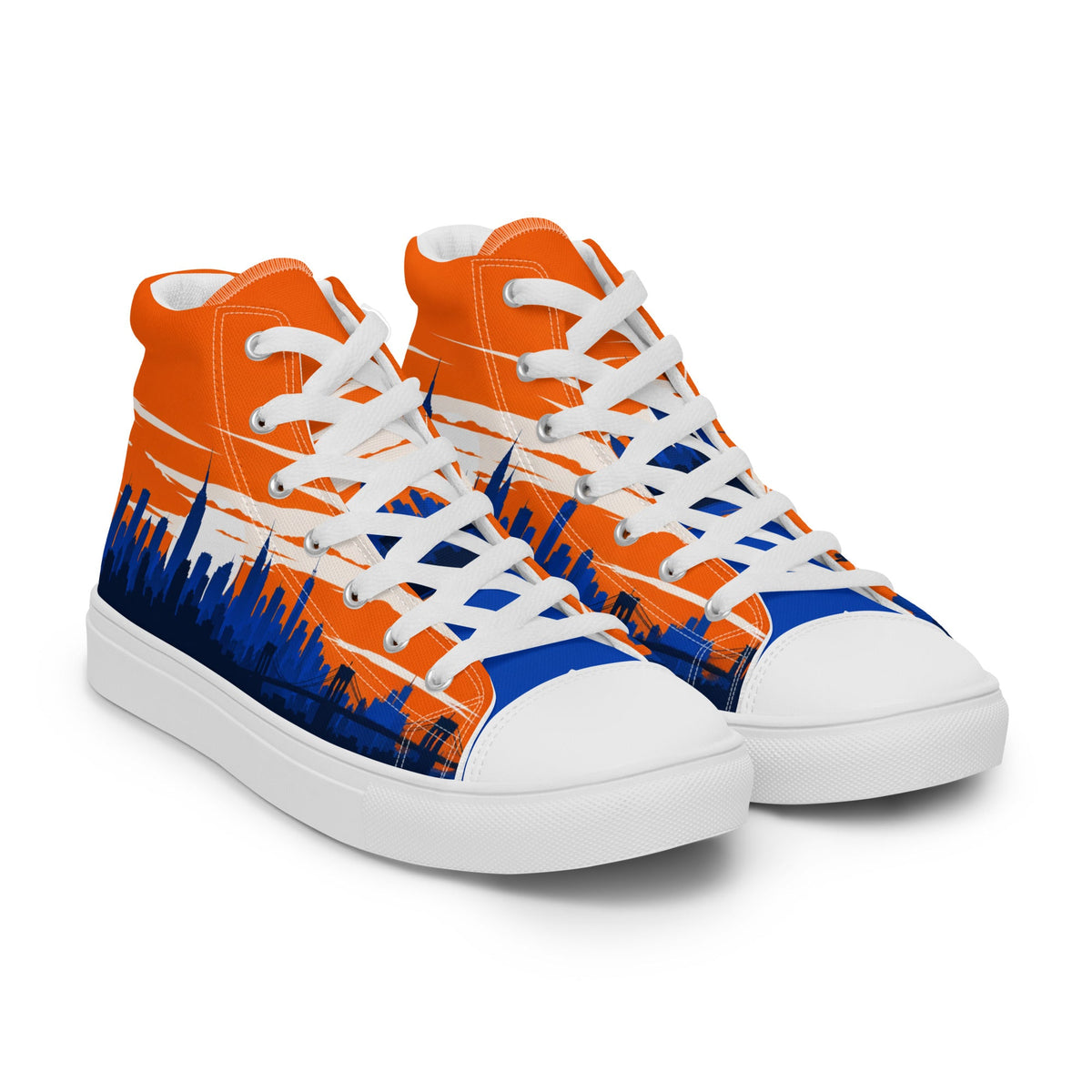 ZPGCAP-Empire Skyline High-Top Sneakers — White Sole - White Right Front
