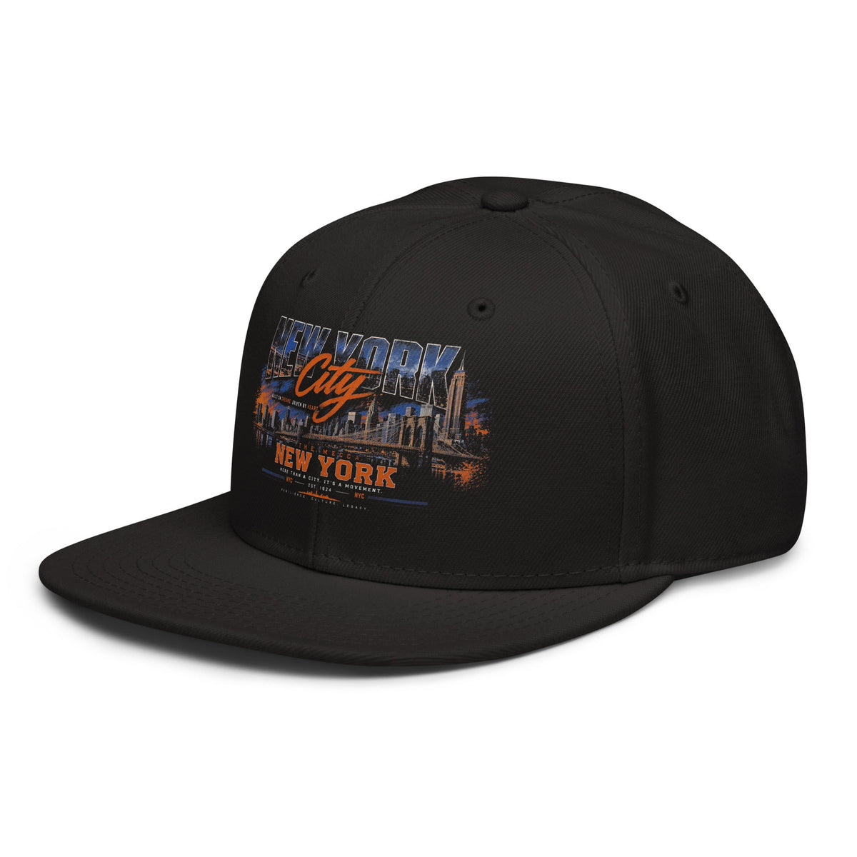 ZPGCAP-Empire Skyline Snapback Hat — Night - Black Left Front