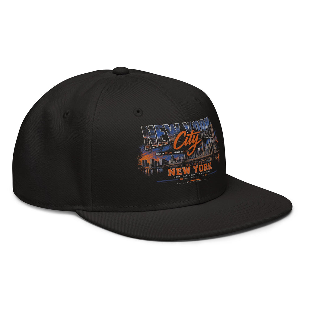 ZPGCAP-Empire Skyline Snapback Hat — Night - Black Right Front
