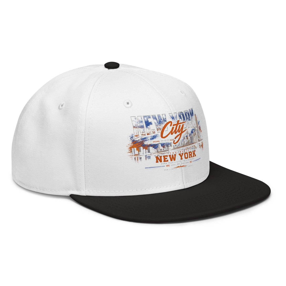 ZPGCAP-Empire Skyline Snapback Hat — Night - Black White Right Front