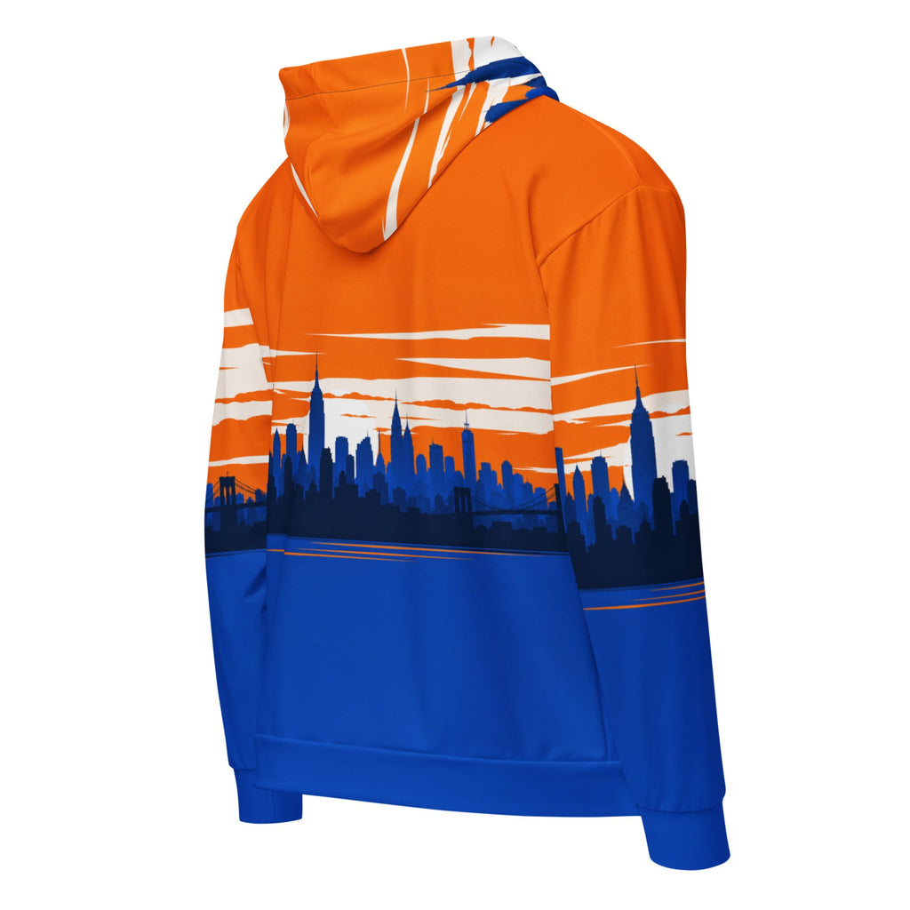 ZPGCAP-Empire Skyline Zip Hoodie — White - White Right Back