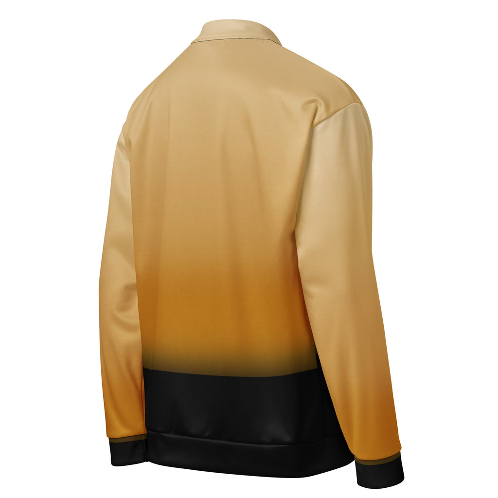 ZPGCAP-Golden Horizon Night Shadow Bomber Jacket - White Right Back
