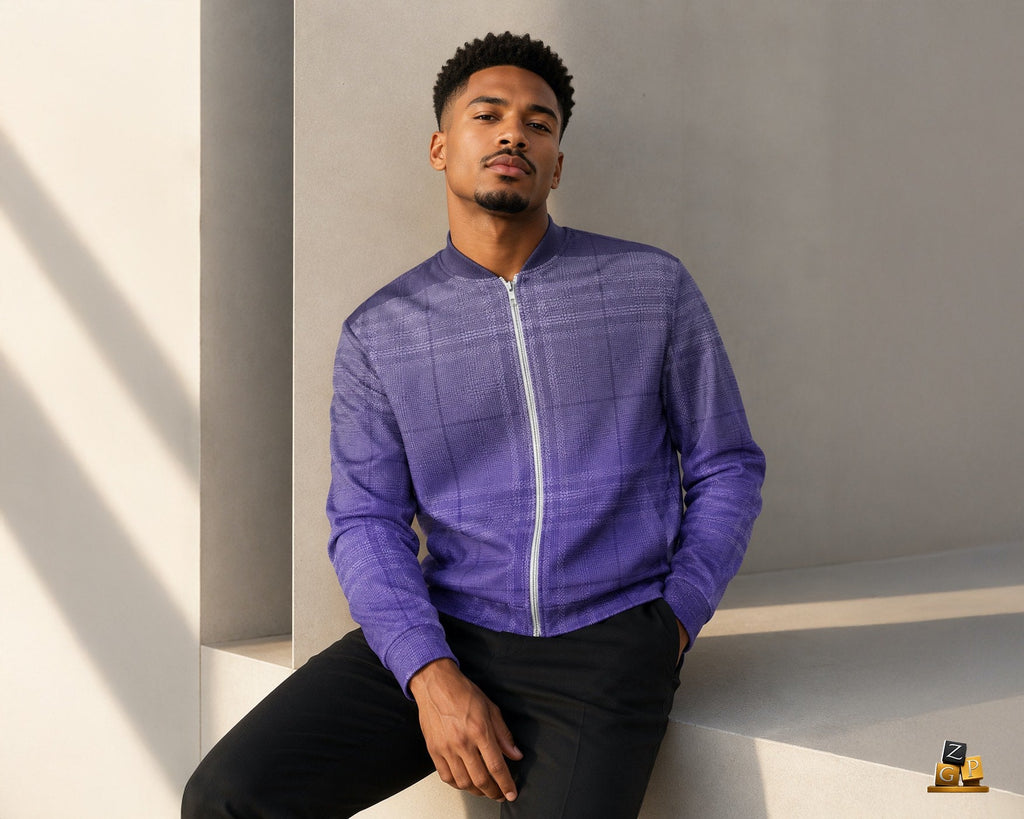 ZPGCAP-Royal Amethyst Bomber Jacket - 1