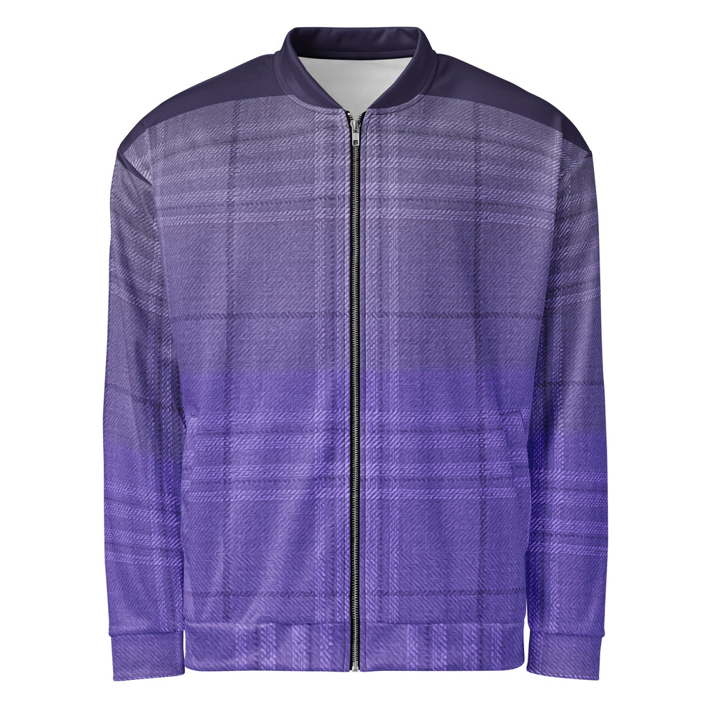 ZPGCAP-Royal Amethyst Bomber Jacket - White Front