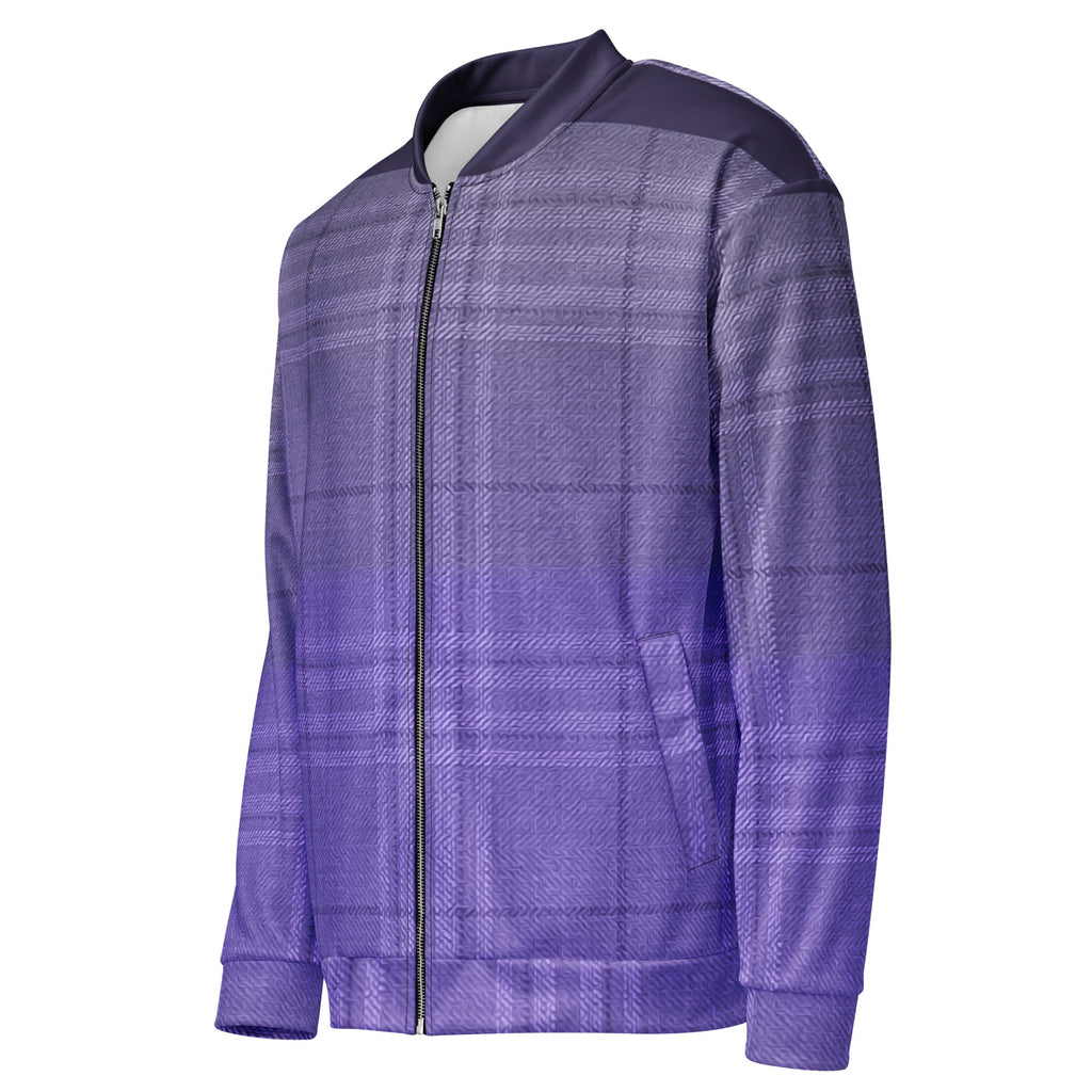 ZPGCAP-Royal Amethyst Bomber Jacket - White Left Front