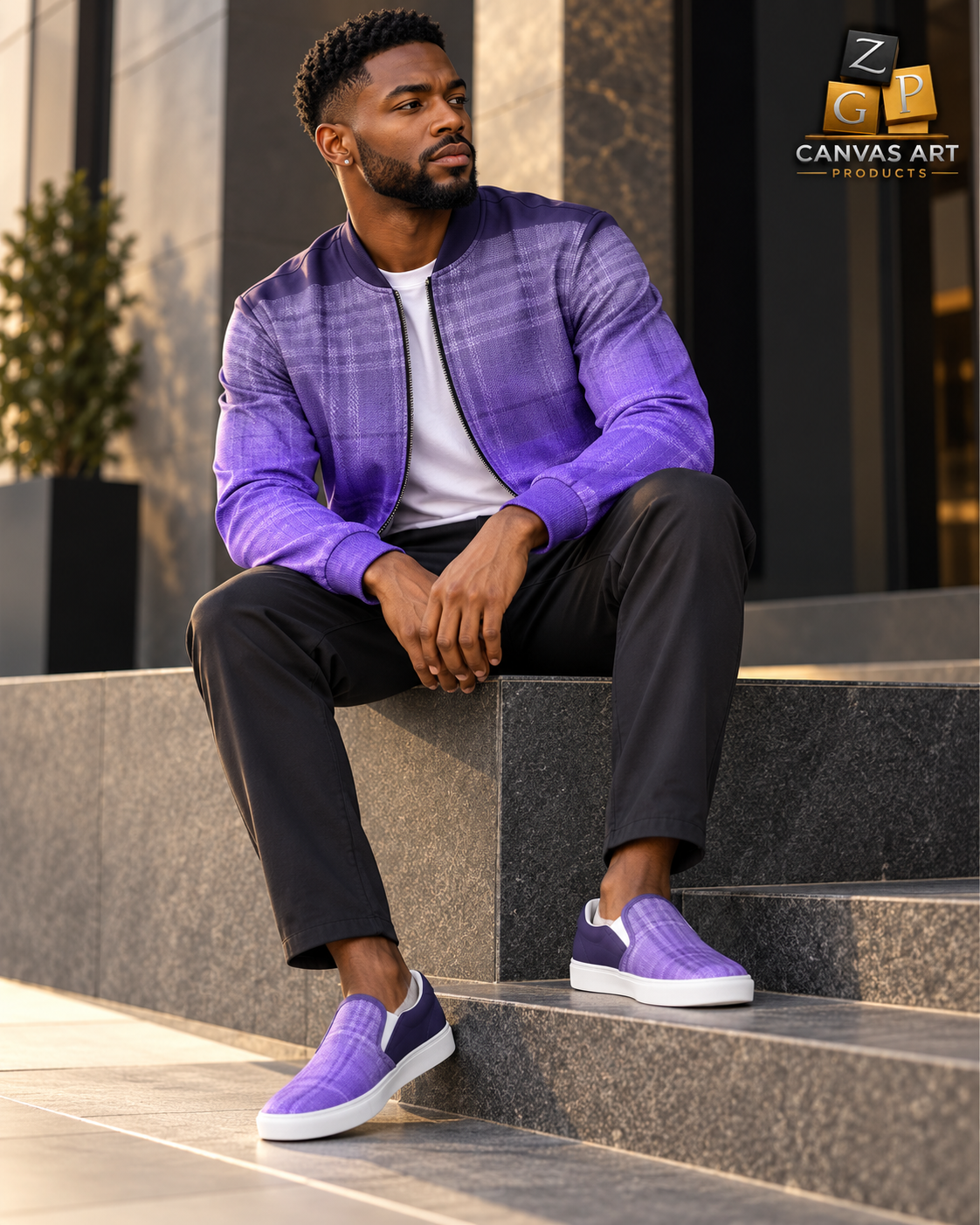ZPGCAP-Royal Amethyst Jacket + Shoes Bundle - 1