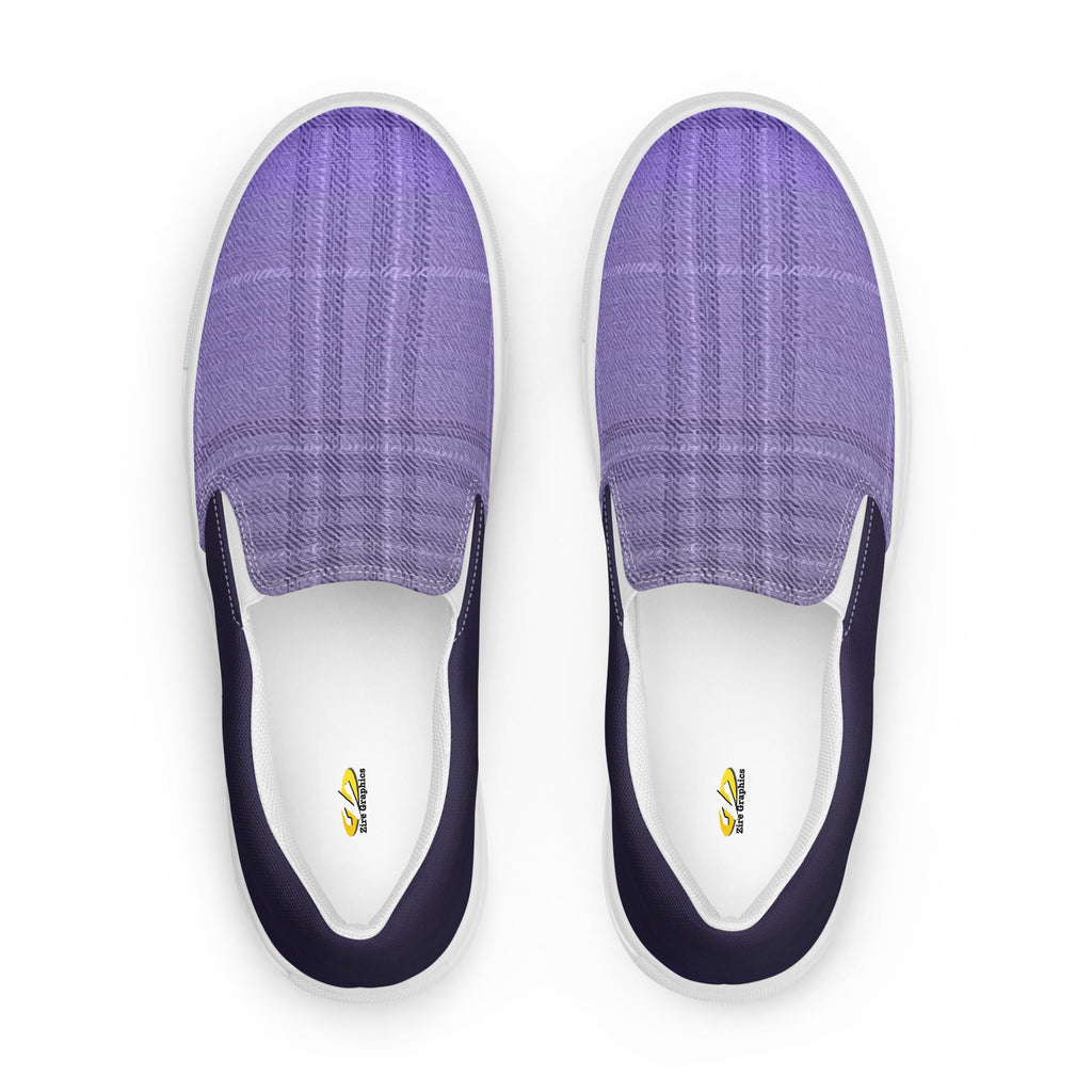 ZPGCAP-Royal Amethyst Men’s slip-on canvas shoes - 2