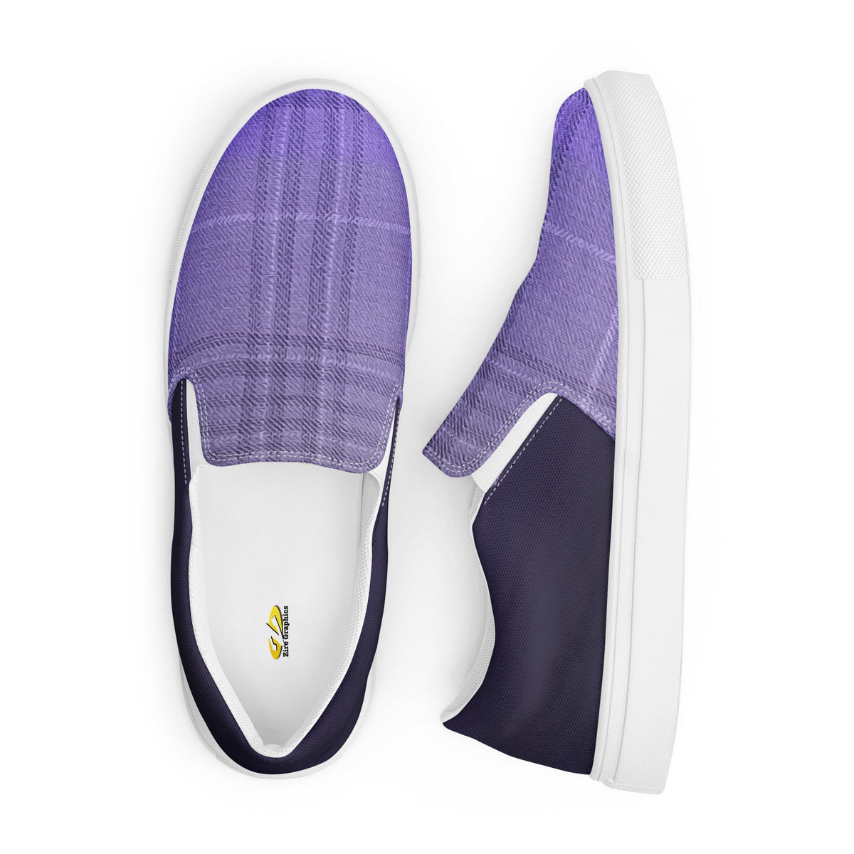 ZPGCAP-Royal Amethyst Men’s slip-on canvas shoes - 4