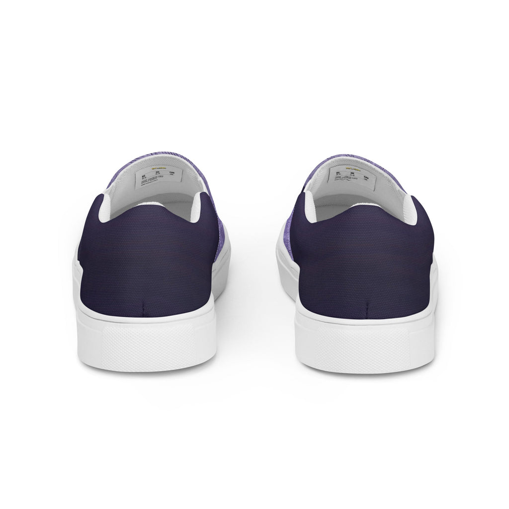 ZPGCAP-Royal Amethyst Men’s slip-on canvas shoes - White Back