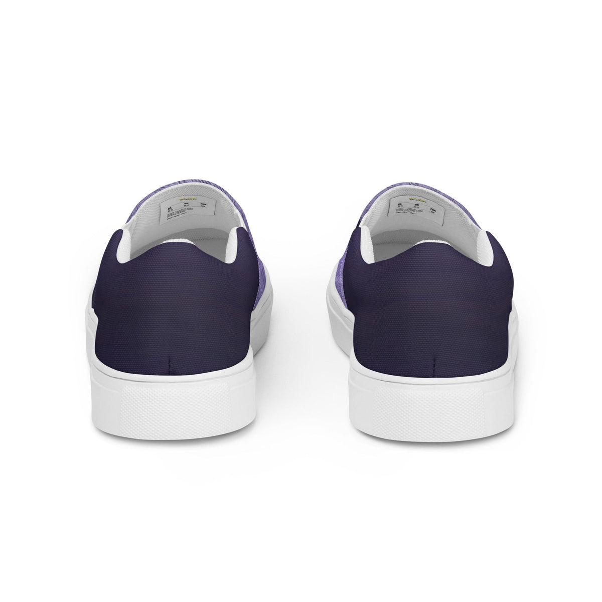 ZPGCAP-Royal Amethyst Men’s slip-on canvas shoes - White Back