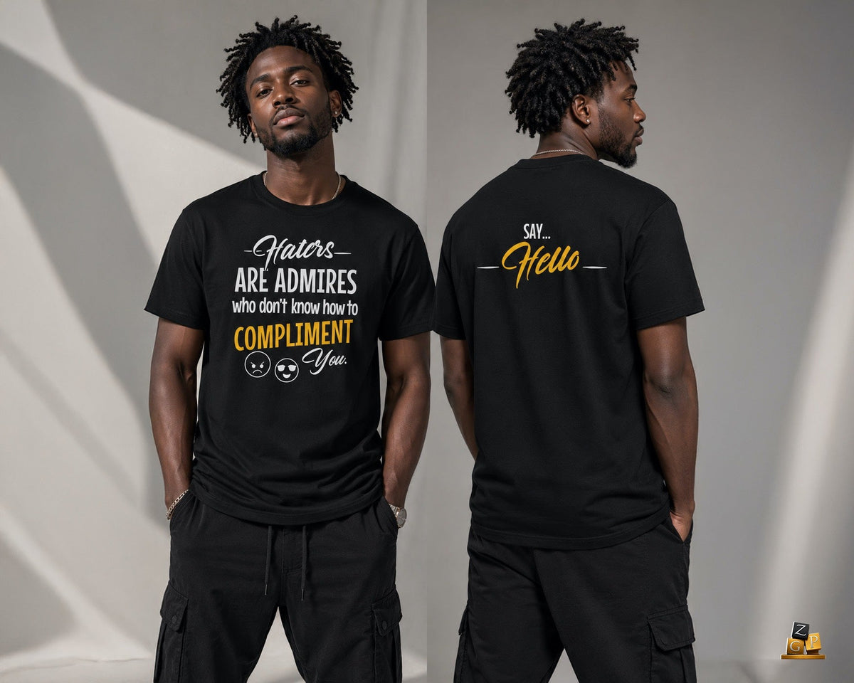 ZPGCAP-TWIHHP Haters Are Admirers T-Shirt — Dark Colorways - 1