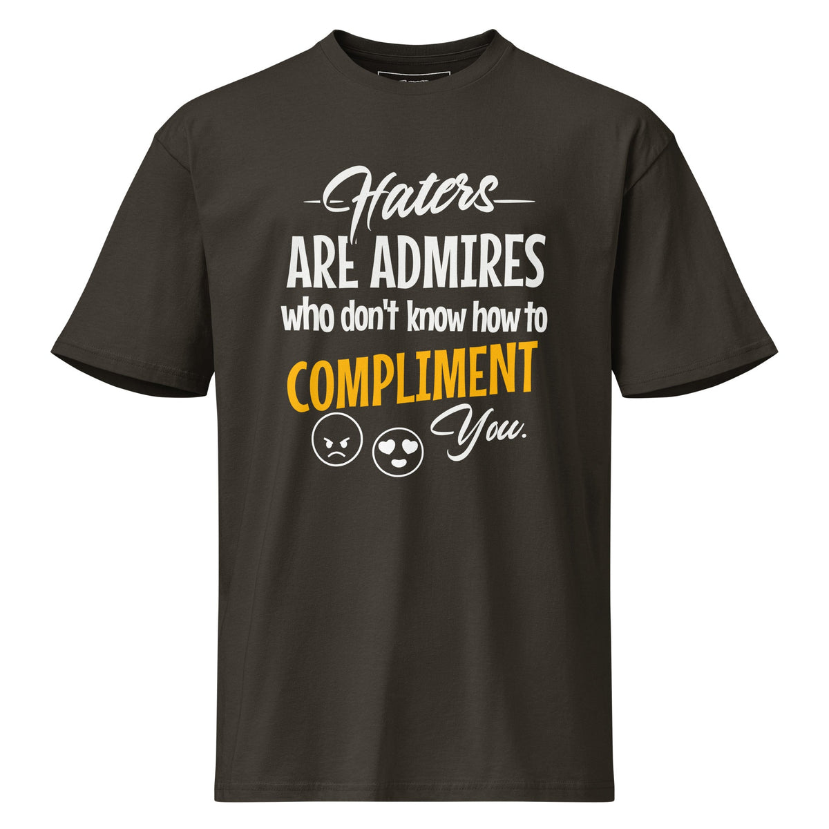 ZPGCAP-TWIHHP Haters Are Admirers T-Shirt — Dark Colorways - Vintage Black Front