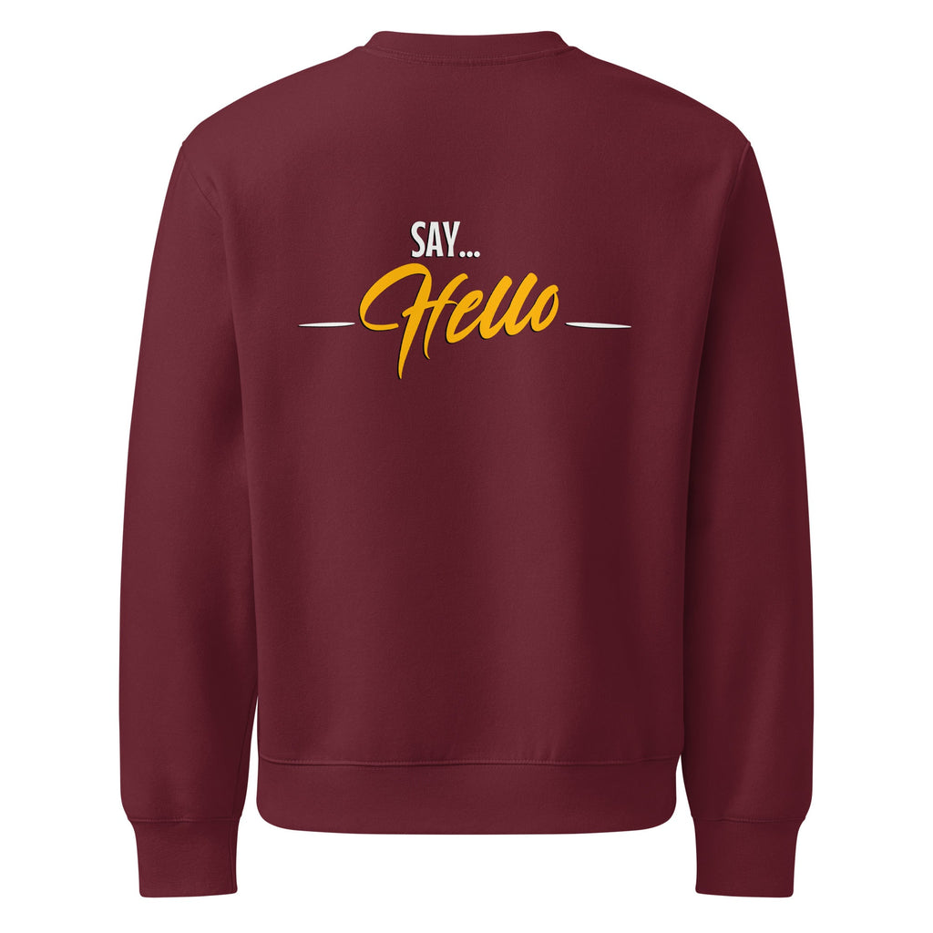 ZPGCAP-TWIHHP Haters Are Admirers Two-Sided Sweatshirt — Dark - Maroon Back