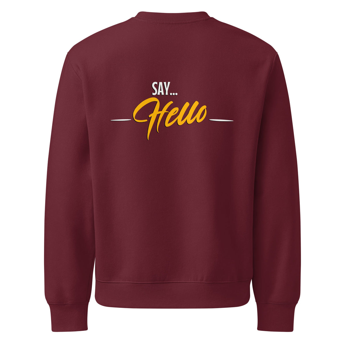 ZPGCAP-TWIHHP Haters Are Admirers Two-Sided Sweatshirt — Dark - Maroon Back