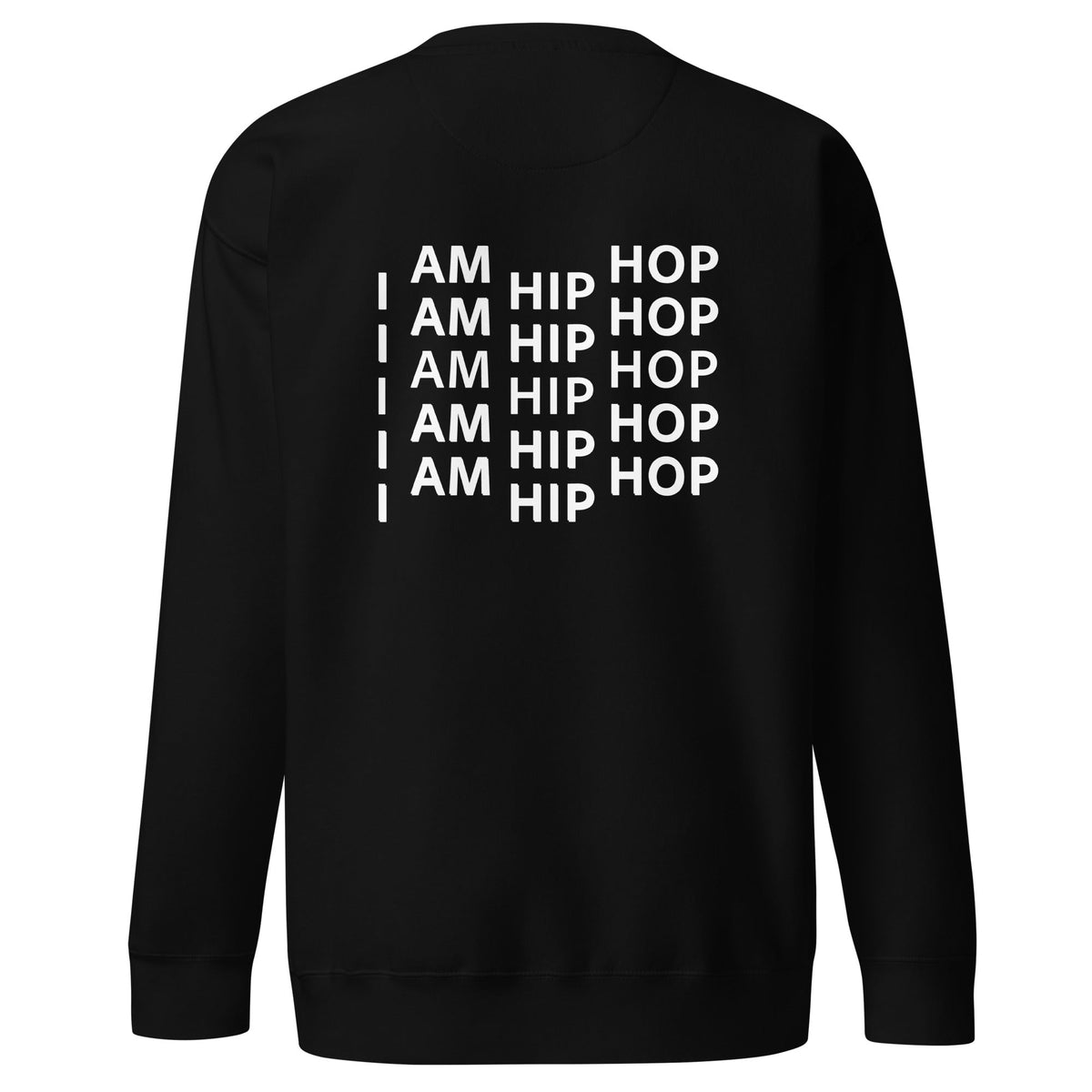 ZPGCAP-TWIHHP IAHH Core Identity Sweatshirt — Black/White Text - Black Back