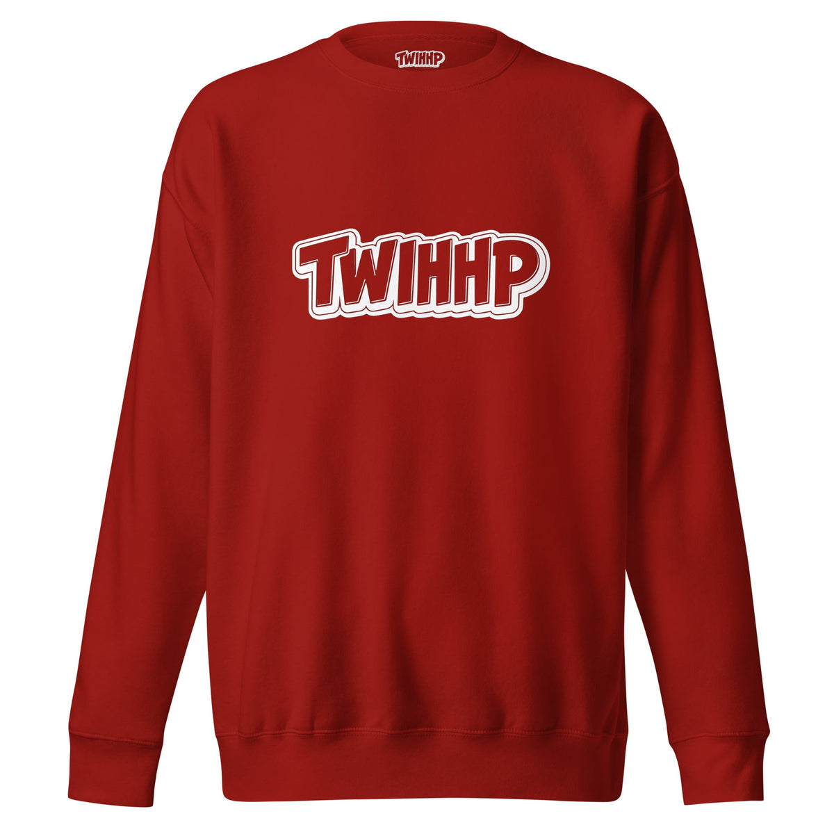 ZPGCAP-TWIHHP IAHH Core Identity Sweatshirt — Black/White Text - Cardinal Front