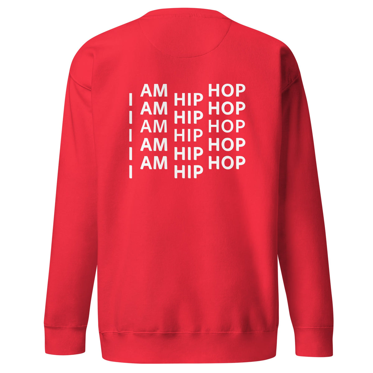 ZPGCAP-TWIHHP IAHH Core Identity Sweatshirt — Black/White Text - Team Red Back