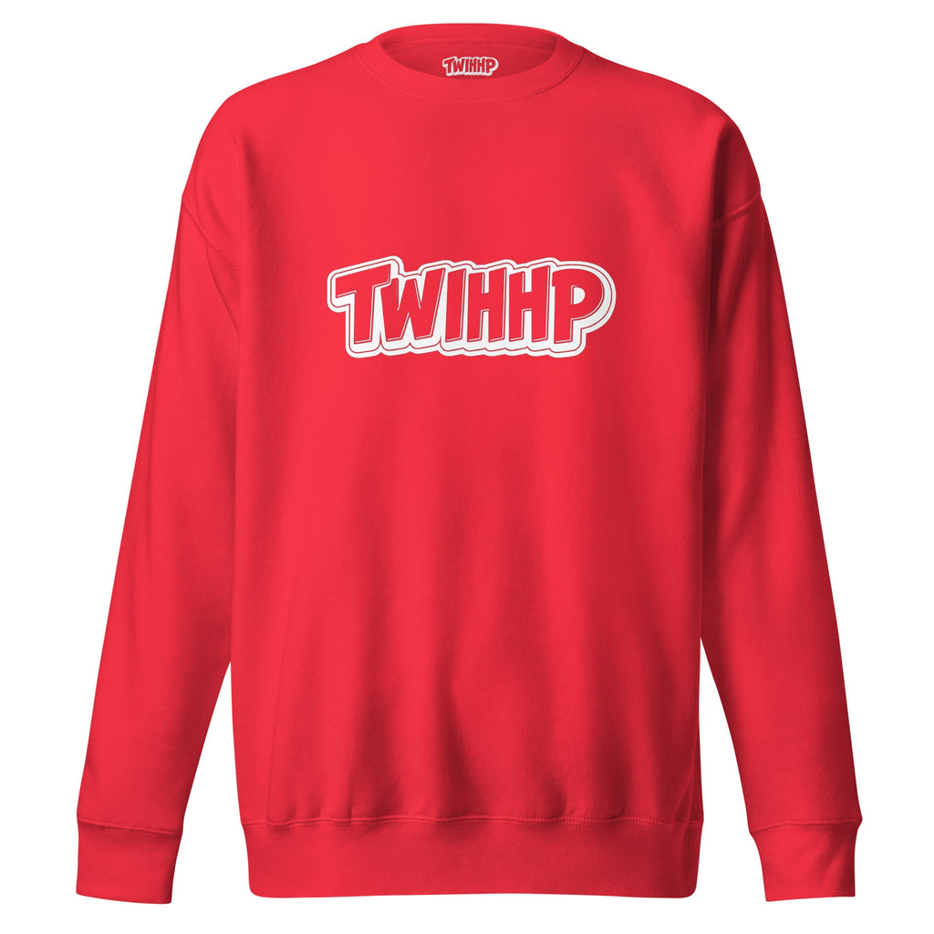 ZPGCAP-TWIHHP IAHH Core Identity Sweatshirt — Black/White Text - Team Red Front