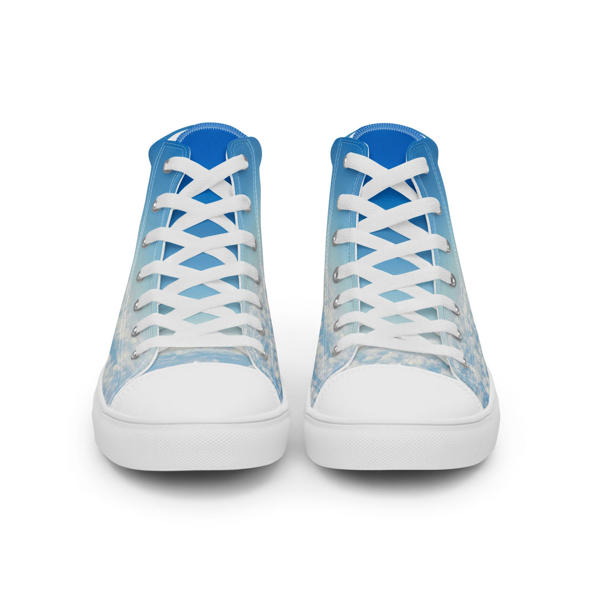 ZPGCAP-The Air Walkers High-Top Sneakers — White Sole - White Front